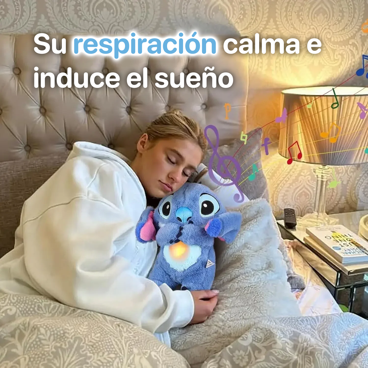 Peluche relajante Stitch con respiración