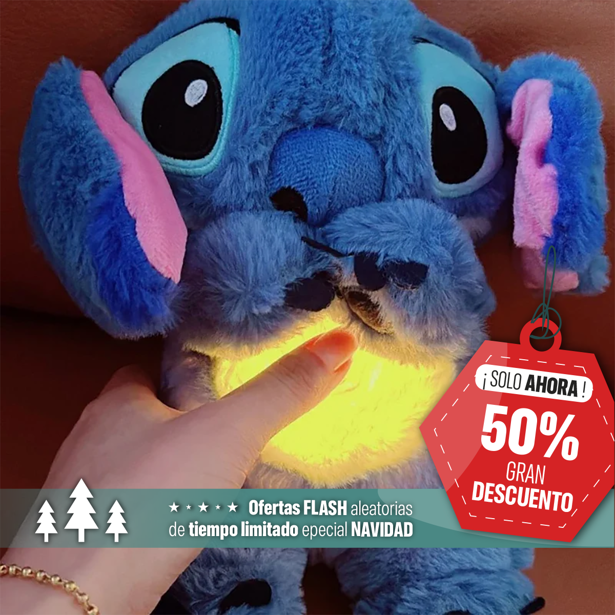 Peluche relajante Stitch con respiración